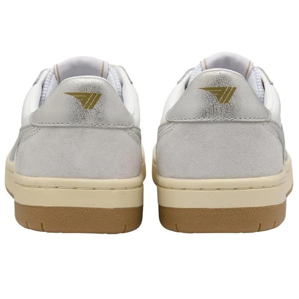 Gola Hawk sneakers i mocka för kvinnor - vit/silver vit/silver 39