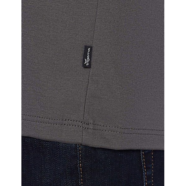 T-shirt Trigema - 636501018L-018 - T-shirt för män Grå jag