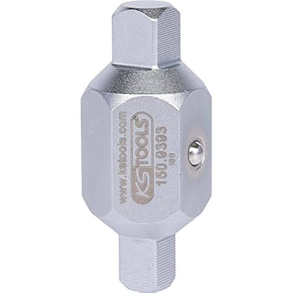 Avtappningspluggsnyckel - KS TOOLS - 150.9393 - Stål - 4-kant - Hållbar Silver