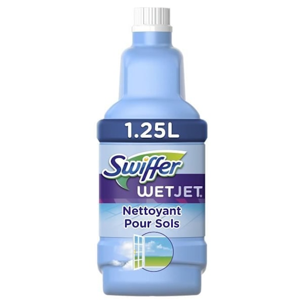 [Förpackning med 4] SWIFFER WetJet rengöringslösning - 1,25 L Blå