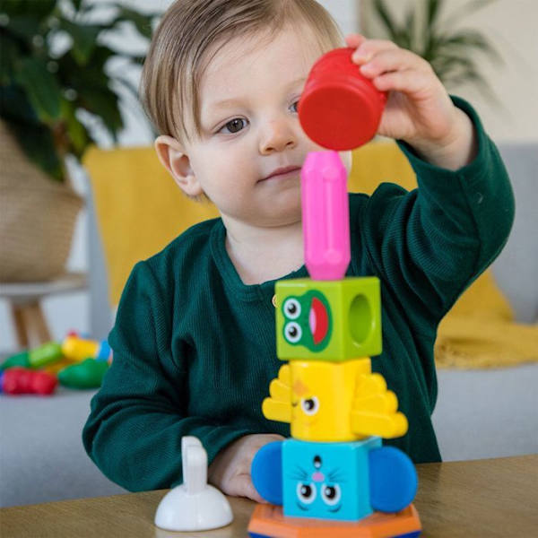 Bygglåda - Smartmax - Min första totem - 8 stycken - Magnetisk - Blandad
