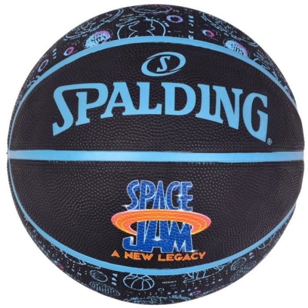 Spalding Space Jam Tune Squad Roster Ball 84582Z, unisex, svart, basketbollar Svart 7
