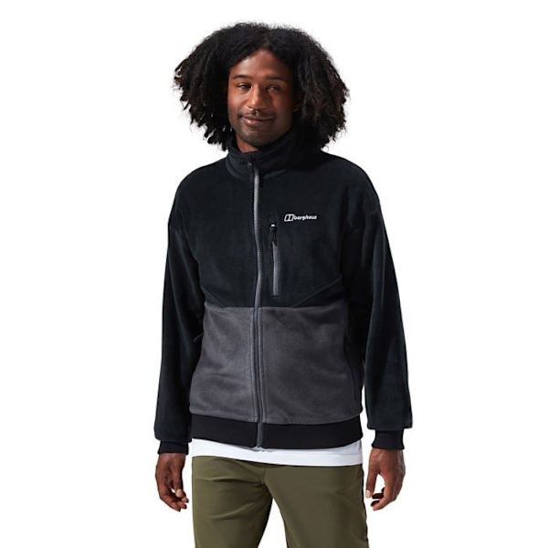 Berghaus - 4A001187CX3 - Retrorise fleecejacka, extra värme, extra bekväm fleecejacka för män Svart jag
