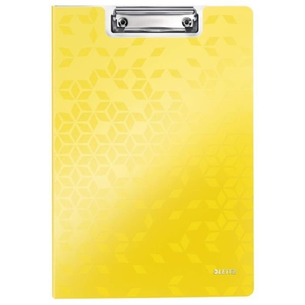 A4 urklipp - LEITZ - 41990016 - Polyfoam överdrag - Gul - Ergonomisk design Gul