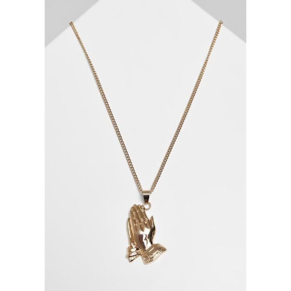 Collier - Urban Classics - bönande händer - guld - Vuxen - Metall gyllene