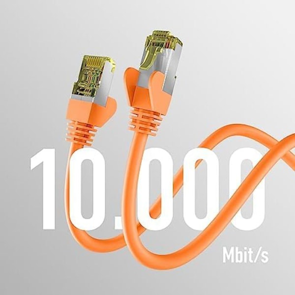 Nätverkskabel - EFB-ELEKTRONIK - CAT. 6a - 10 Gbit - 0,5 m - Skydd mot vridning