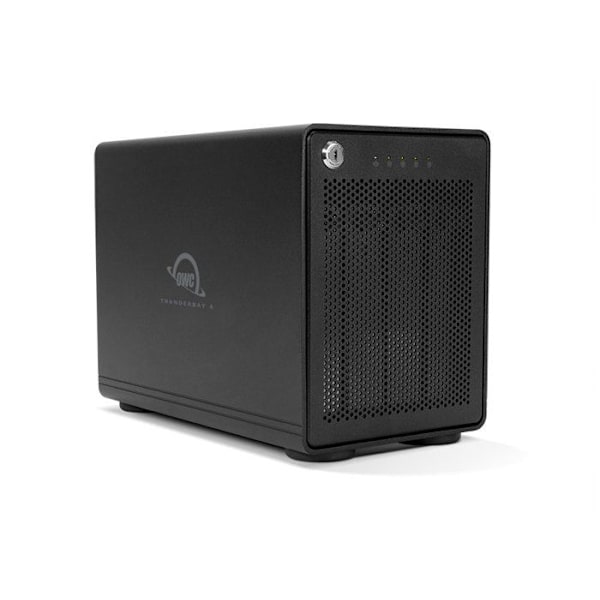 RAID-kabinett - OWC - ThunderBay 4 - Thunderbolt 3 - 4 fack - Svart aluminium