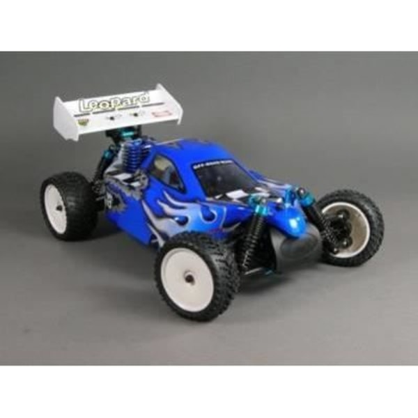 Car Thermal Buggy Leopard 3cc M 1:10th - RC Buggy Leopard - Nitro 3,0ccm - 4WD - 2 hastigheter - Blå/Orange Blå/orange