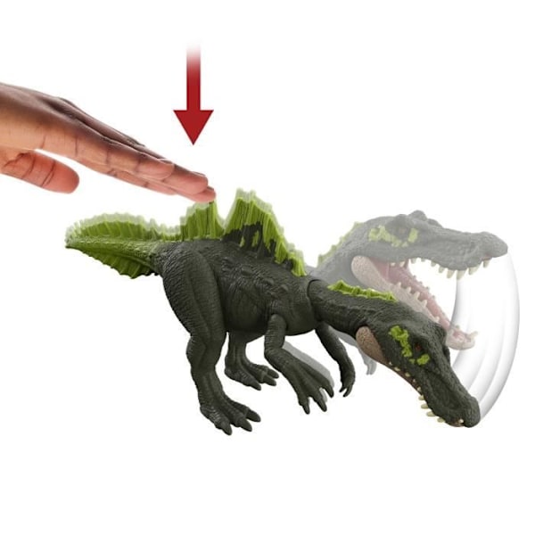 Jurassic World Figure - MATTEL - Sound Ichthyovenator - Ledad - 26cm - 4 år och över Flerfärgad