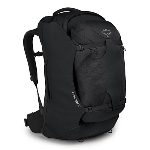 Reseryggsäck - Osprey - Fairview 70 - Svart - 70L - Lätt och ergonomisk svart