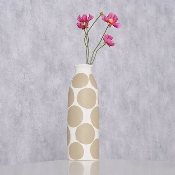 Vas - soliflore Boltze vas i keramik med grafiskt mönster PUNTY, 28 cm