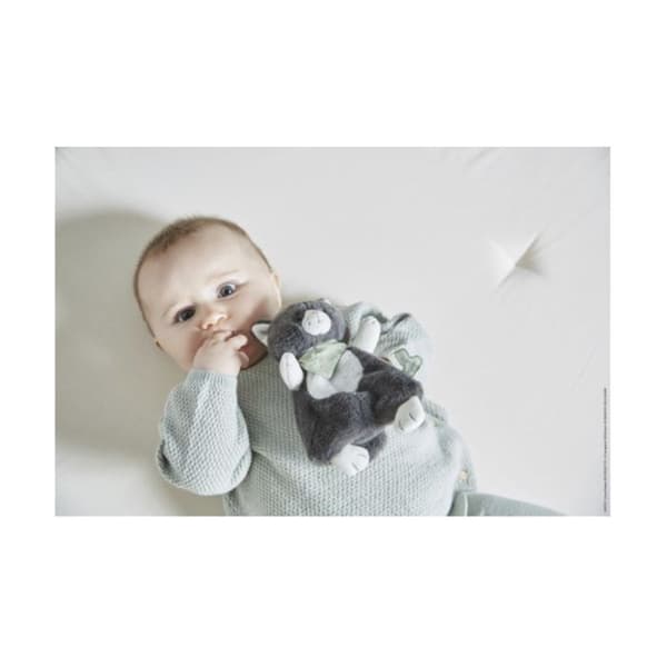 Doudou katt Chamallow - 18cm - KALOO - Gosedjur/Doudous - Svart