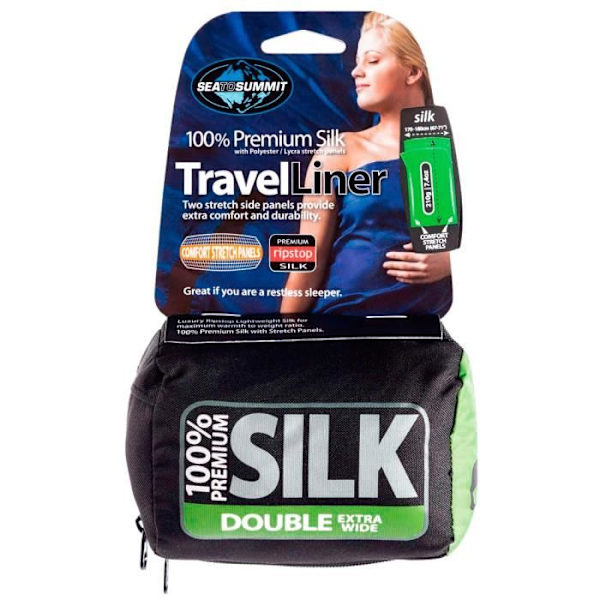 Sovsäckar Tillbehör Sea To Summit Silk Stretch Liner Dubbel rektangulär