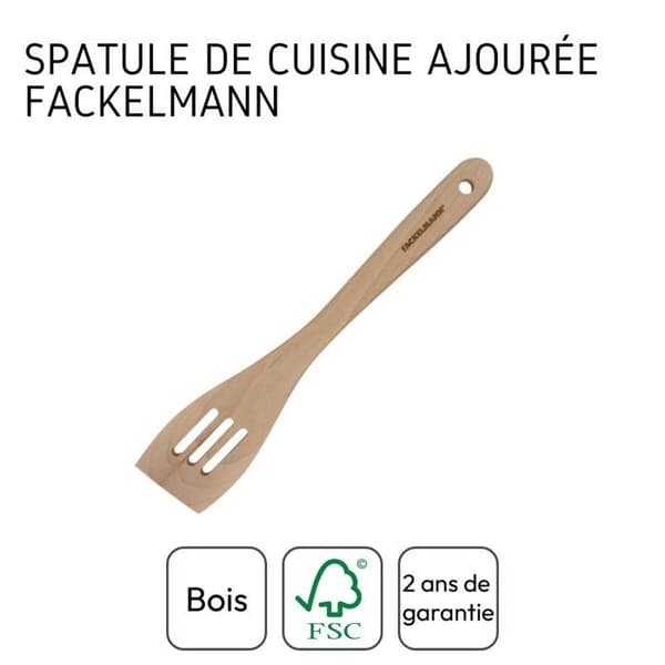 30 cm hålad pastaslev Fackelmann brunt trä