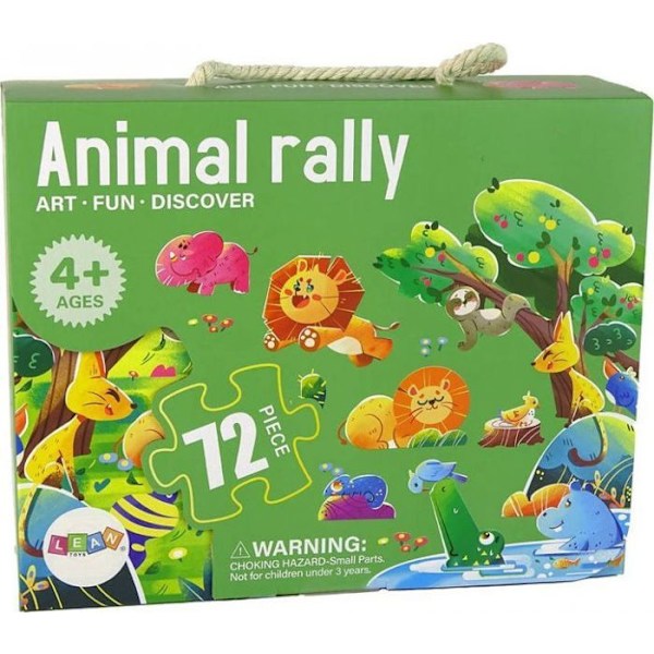 Pussel Leantoys - 14186 - Pussel för barn Vilda djur 72 bitar