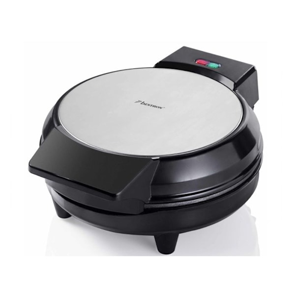 BESTRON AWM700S - Klassisk hjärtformad våffelbryggare med non-stick beläggning, 700 W, svart