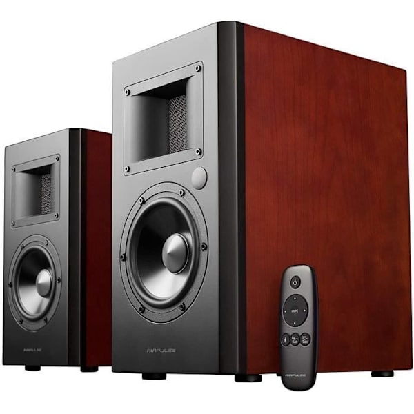 AIRPULSE A200 Stereohögtalare - svart/brun