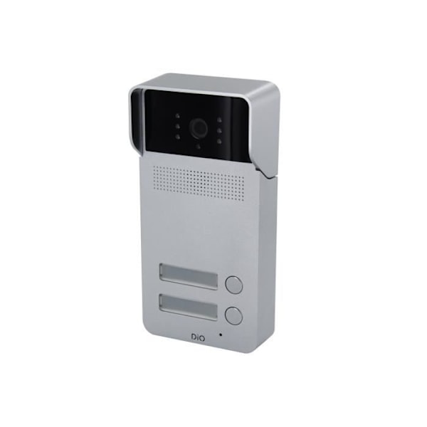 Videotelefon - DIO CONNECTED HOME - 2-knapps utomhusenhet - Night vision - svart PVC