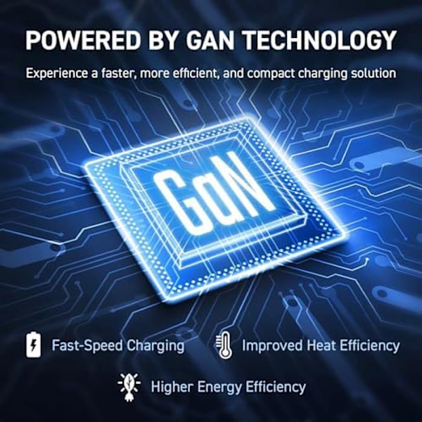 Väggladdare - KREATIV - 100 W - 4 USB-portar - GaN - PPS, PD 3.0, QC 4.0+ svart