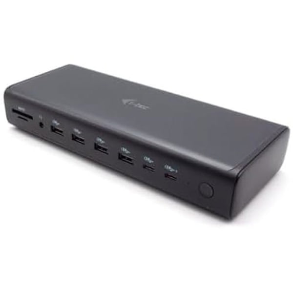 Universell dockningsstation - I-TEC - 6X 4K - Strömförsörjning 140 W - 8 USB-portar - Kompatibel med USB-C PD 3.1
