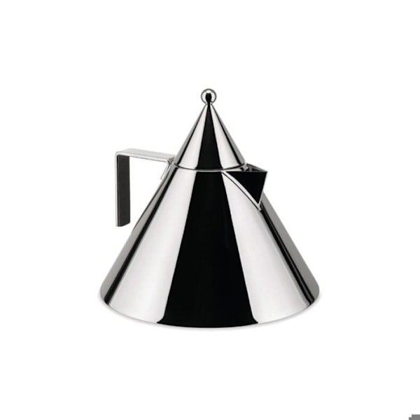 Vattenkokare - Alessi - Il Conico 90017 - Blankpolerat stål - 2,4 liter - Unik design Blankpolerat stål