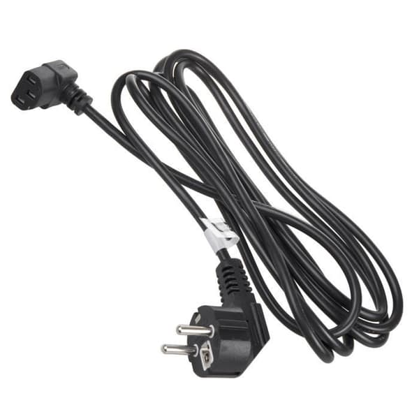 Strömkabel - Maclean - MCTV-851 - Böjd - 1,5m - 3 stift EU