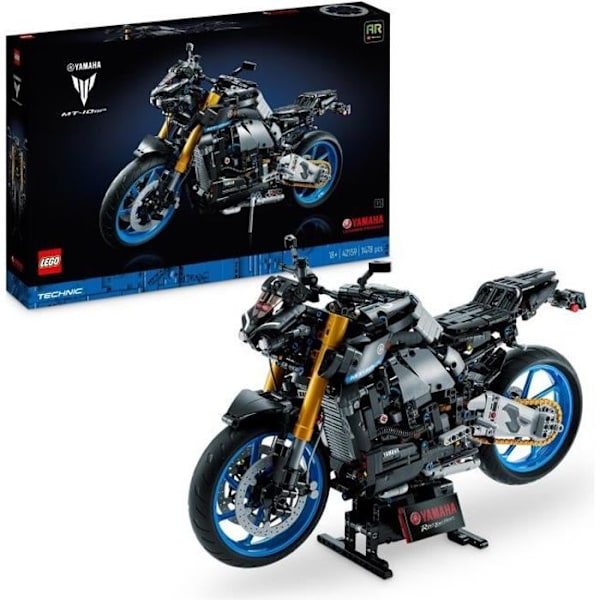LEGO Technic 42159 Yamaha MT-10 SP, Motorcykelmodellsats för vuxna, Bikerpresent för män och kvinnor Flerfärgad