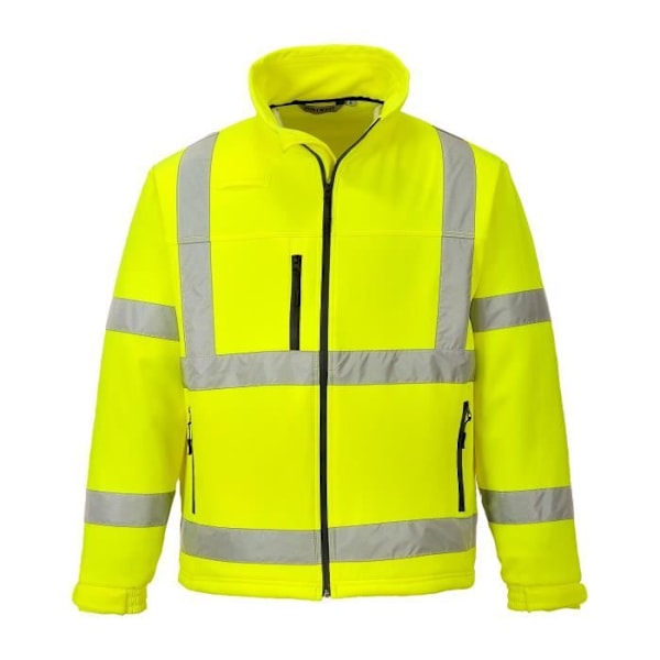 High Visibility Softshell-jacka - Portwest - Klass 3 - Andas - 4 fickor - Blandat Fluorescerande gul S