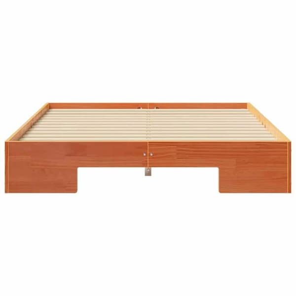 vidaXL Sängram Brun 120 x 200 cm 873033