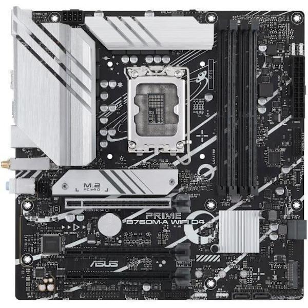 Moderkort - ASUS - PRIME B760M-A WIFI D4 - LGA 1700 - DDR4 - Wi-Fi 6