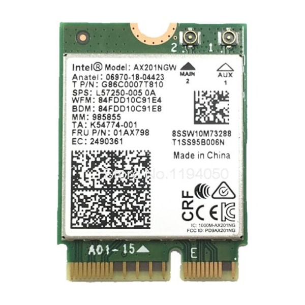 Nätverkskort - Intel - AX211 - Wi-Fi 6E - M.2 - OFDMA
