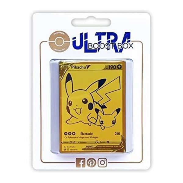 Samlarkort - My-Booster - Pikachu V SWSH145 Hemlig Guld - 10 nya kort - Blandat - 6 år