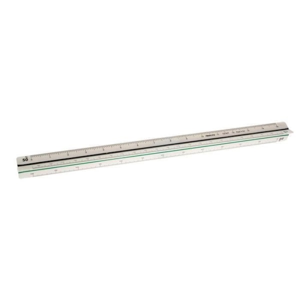 ARISTO - reduktionsskala, byggmaskin = G, i vit plast, division: 1:15:20:25 - 70-AH1314/1
