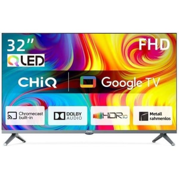 CHIQ TV QLED Full HD 80 cm L32QM8T- Google TV, QLED