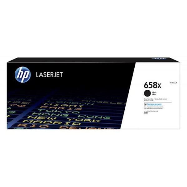 HP 658X tonerkassett - Svart - Laser - High Yield - 33000 sidor - 1 / Pack