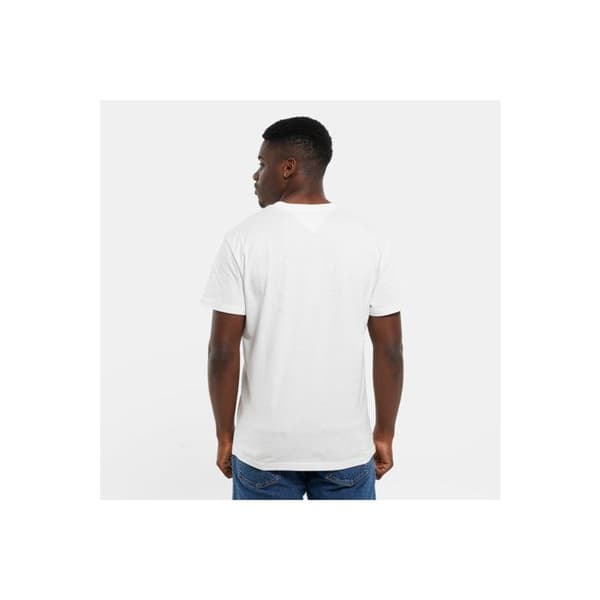 T-shirt MC bomull logotyp - Tommy Jeans. Vit S