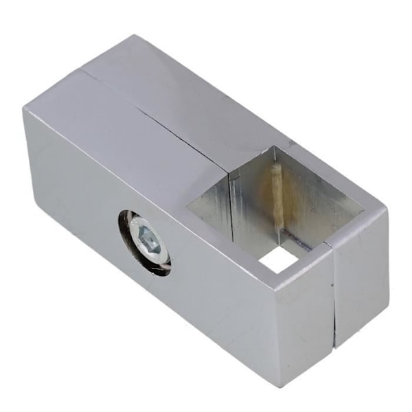 Fyrkantig rörkoppling - BQLZR - 2-vägs - Aluminiumlegering - För rör 25 mm - Färg grå