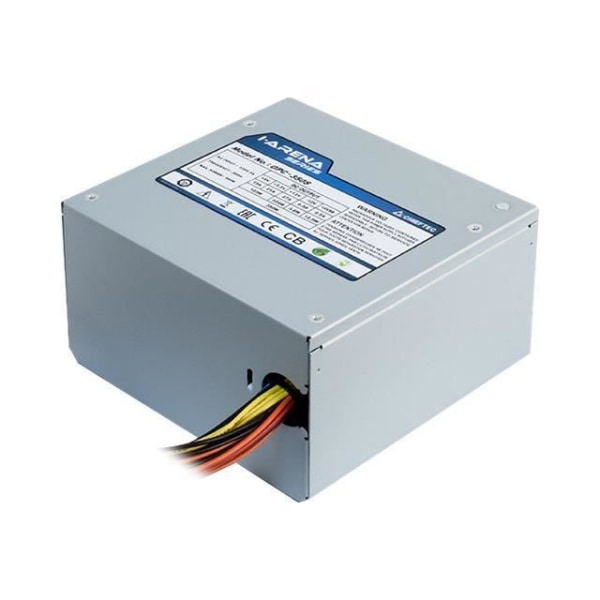 Chieftec iARENA GPC-600S Strömförsörjning (intern) ATX12V 2.3- PS-2 AC 230 V 600 Watt Active PFC silver Silver