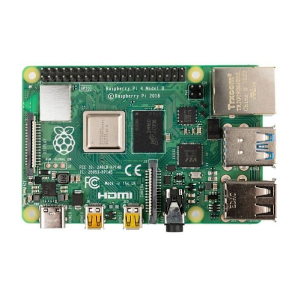 Raspberry Pi 4B, 4x 1,5 GHz, 4 GB RAM, WiFi & BT, SoC-Mini-Mainb 0,000000 Svart