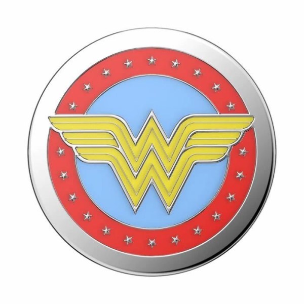 Wonder Woman Popsockets emalj smartphone grepp - röd/blå/gul/silver - TU