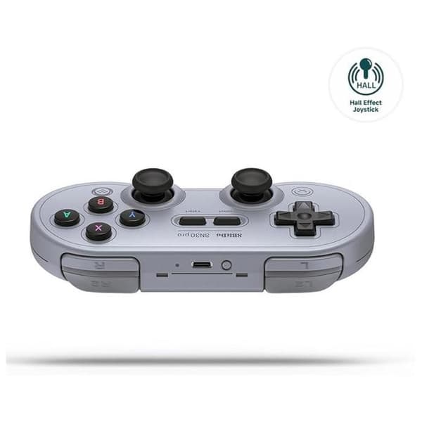 8BitDo SN30 Pro Spelkontroll Hall Effekt Grå grå