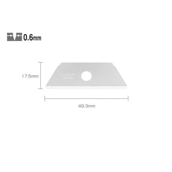 Trapetsblad OLFA RSKB-2 / 5B - 50x17,5 mm