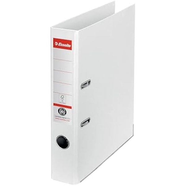 Klippfolder - ESSELTE - Nr. 1 - 350 ark A4 - 100% återvunnet papper - Vit Vit