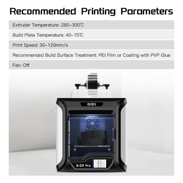Qidi tech 3d skrivarkabel - FDCF21