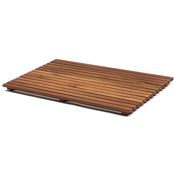 Duschgaller - Asinox - TEK4A5070 - Teak - 70 x 50 x 4 cm - Halkfritt kastanj