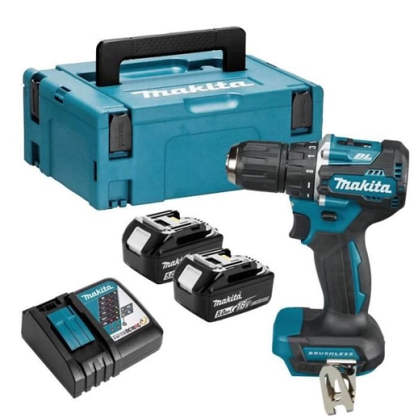 18V LXT borrskruvdragare (2x5,0 Ah) i MAKPAC - MAKITA DDF487RTJ