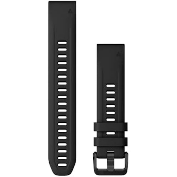 Klockarmband - GARMIN - QuickFit - Silikon - 20mm - Svart Svart