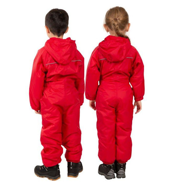 Trespass - UYFOTNC10003NBL1 - Dripdrop Quiltad regnjacka Röd storlek 6/12 Girl Röd 6