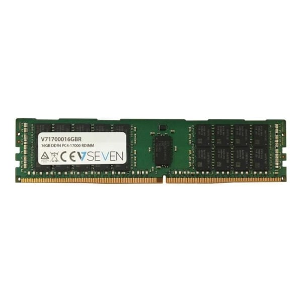 V7 Server RAM-modul - 16 GB - DDR4-2133/PC4-17000 DDR4 SDRAM - CL15 - ECC - Registrerad - 288-stift - DIMM