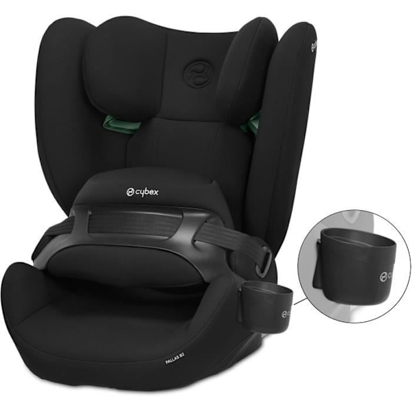 CYBEX PALLAS B2 I-SIZE bilbarnstol - Från 15 månader till 12 år - Pure Black - Svart Svart